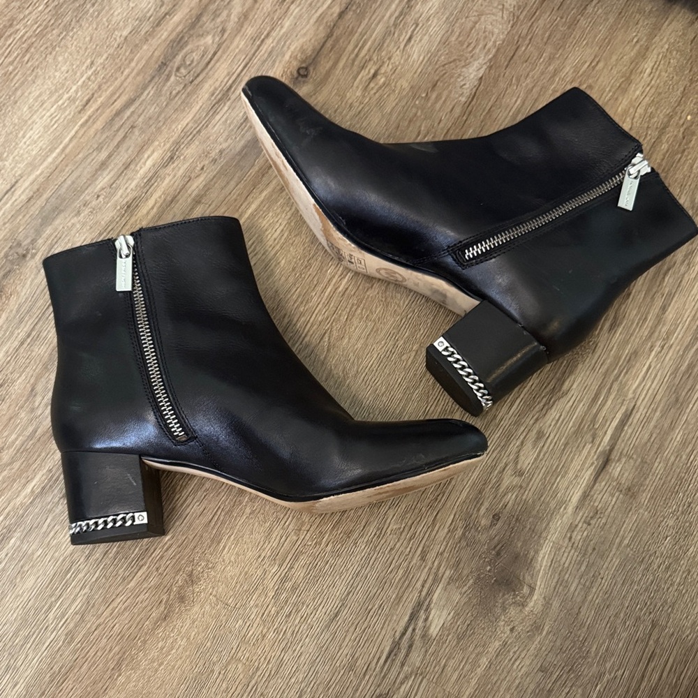 Michael Kors Black Sabrina Mid Ankle Booties - Picture 9 of 13